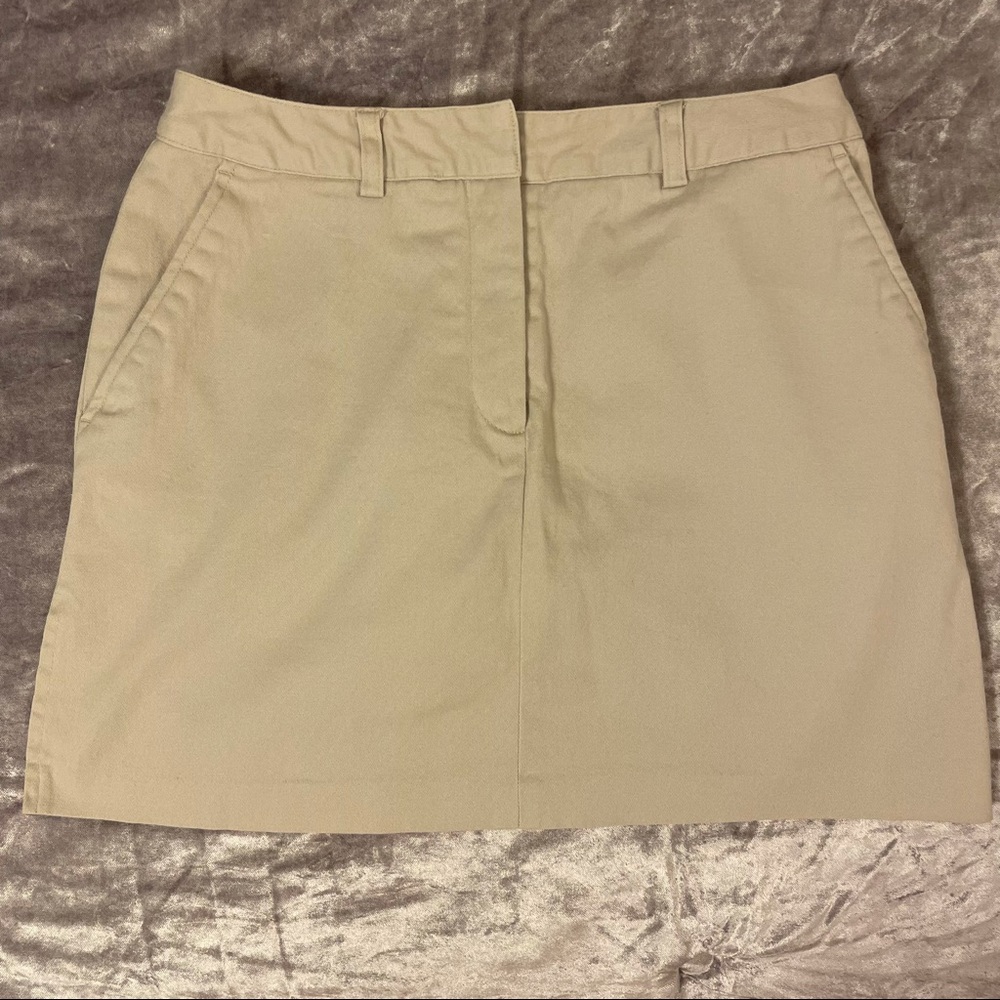 Khaki Mini Skort